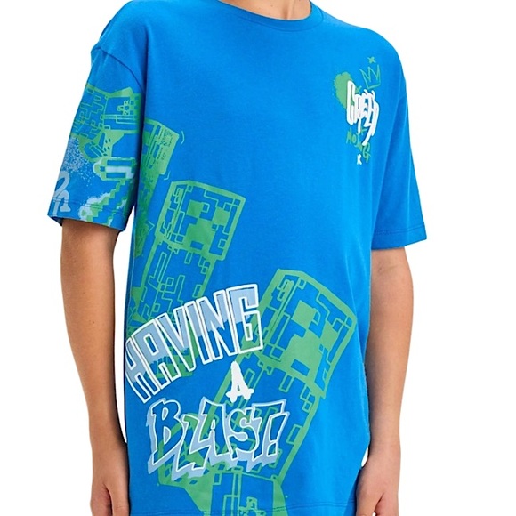 Boys’ Minecraft Graphic Short Sleeve T-Shirt - Picture 1 of 3